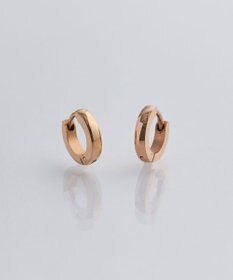 Phoebe 【金属アレルギー対応】ワンタッチメタルフープミニピアス　ローズゴールド/サージカルステンレス