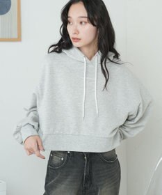 WEGO 配色ロゴデザインショートパーカー