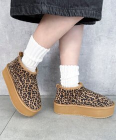 WEGO 【25年秋冬新作/あったかブーツ】厚底ムートンタッチブーツ