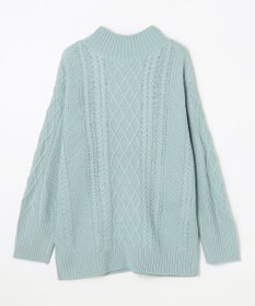 ANY L ソフトタッチケーブルニットチュニック