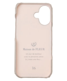 Maison de FLEUR カードポケットミラー付きアイフォン16ケース