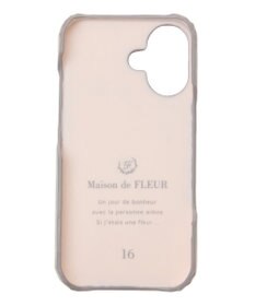 Maison de FLEUR カードポケットミラー付きアイフォン16ケース