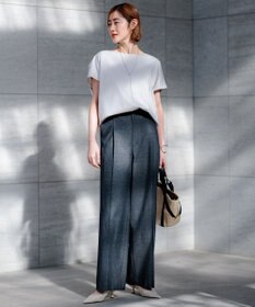 23区 L 【洗える】スムースデザイン フォルム カットソー