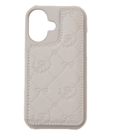 Maison de FLEUR カードポケットミラー付きアイフォン16ケース