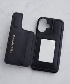 Maison de FLEUR カードポケットミラー付きアイフォン16ケース