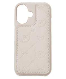 Maison de FLEUR カードポケットミラー付きアイフォン16ケース