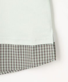 組曲 KIDS 【150-160㎝】 ミニチェック レイヤードトップス