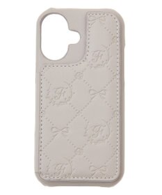 Maison de FLEUR カードポケットミラー付きアイフォン16ケース