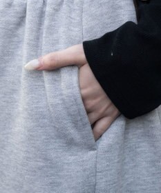 WEGO 【ウエストゴム/SMサイズ展開】裏起毛カーブデザインスウェットパンツ