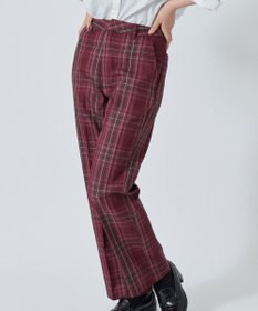 WEGO 【SCHOOL ITEM】スクールチェックスリムスラックス