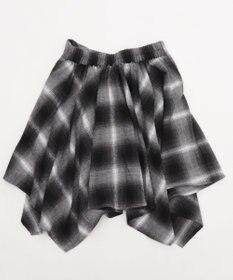 WEGO ネルシャツライクイレヘムミニスカート