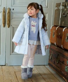 ANY KIDS 【洗濯機OK】中綿Aラインロングコート