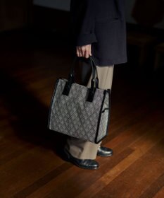 MIYABIYA LAQUOH クロス柄ジャガードトートバッグ S