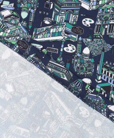 23区GOLF 【MEN】【キングサイズ/吸水速乾/UVカット】パリマップ総柄ポロシャツ