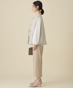 自由区 ファンシーノットツイード ジレ