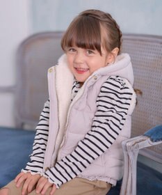 ANY KIDS ボア リバーシブル ベスト