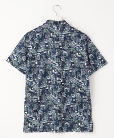 23区GOLF 【MEN】【吸水速乾/UVカット】パリマップ総柄ポロシャツ