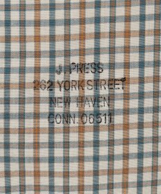 J.PRESS MEN 【WEB限定】ポプリンチェック J刺繍 シャツ/B.D