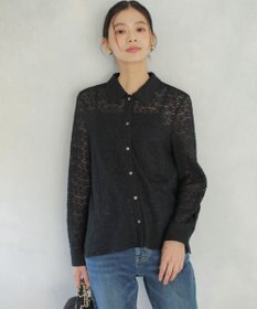 組曲 【WEB限定】フラワーチュールブラウスライク カットソー