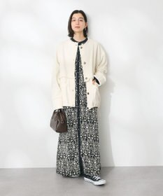 CRAFT STANDARD BOUTIQUE 総柄バイカラーワンピース