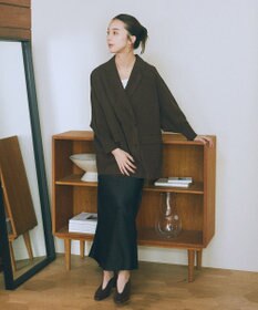 earth music&ecology ストレッチサテンスカート