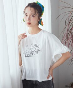 earth music&ecology スティッチ／フリルドッキングＴＥＥ