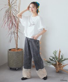 earth music&ecology スティッチ／フリルドッキングＴＥＥ