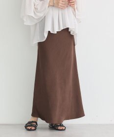 earth music&ecology ストレッチサテンスカート
