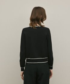 GRACE CONTINENTAL フラワープリントニットカーディガン