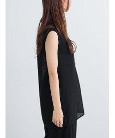 Te chichi クレープメッシュノースリーブシャツ（セットアップ可）