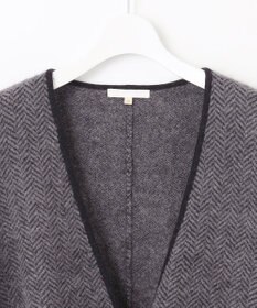 自由区 ヘリンボーン ポンチョ