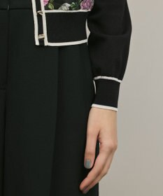 GRACE CONTINENTAL フラワープリントニットカーディガン