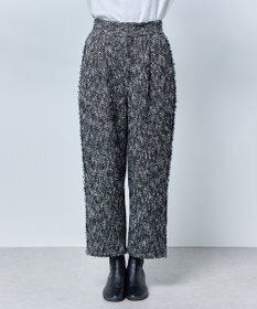 スタイリスト金子綾×uncrave WHITE コラボ】クロップド ツイードパンツ  