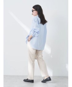 earth music&ecology Ｔ／Ｃ　スタンドフリルブラウス