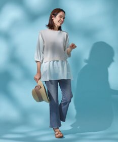 ANY 【洗濯機可/ストレッチ】デニムフレアパンツ