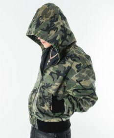 WEGO 【ユニセックス着用ITEM】リップストップフードブルゾン