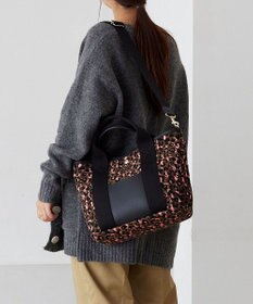 TOPKAPI 【TREASURE TOPKAPI】アニマルジャガード 2WAY ショルダー付き トートバッグ