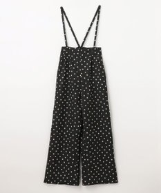 ANY KIDS 麻ライク ドット柄 ガウチョ