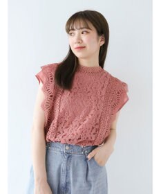 Green Parks ・Ｐｅｔｉｔ　Ｆｌｅｕｒ　フレンチレーシ－ブラウス