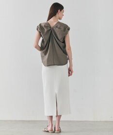 BEIGE， ZEOLITE / バックツイスト コンビトップス