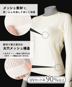 CW-X 【WOMEN】 CW-X 機能性トップス 【JYURYU TOP】 メッシュ 長袖 肩が動かしやすくなる 運動時の疲労を軽減 ゴルフ 球技 マラソン JAY599 /ワコール