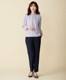 J.PRESS LADIES 【洗える】セラテリーダブルクロス テーパード パンツ