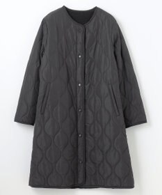 ANY L 【マフラー付き】キルトリバーシブルコート