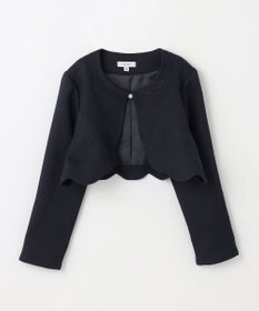 ANY KIDS 裾スカラップノーカラージャケット