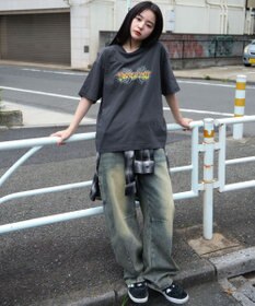 WEGO 【ユニセックス着用ITEM/MLサイズ展開】コンパクトフィットピグメントグラフィックT（SS）