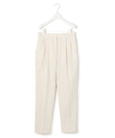 ICB L 【洗える・セットアップ対応】 LooseWeave ストライプ柄テーパードパンツ