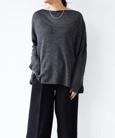 TOQUE 〈大草直子さんアドバイザー〉アルパカシルクニット 長袖 オーバーサイズ