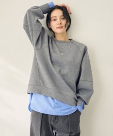 ANY L ロゴ刺繍ダンボールトレーナー