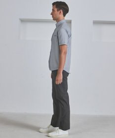 GOTAIRIKU 仕事で着られる 冷んやり綿パン【接触冷感/ストレッチ】ストレッチサマーポプリン