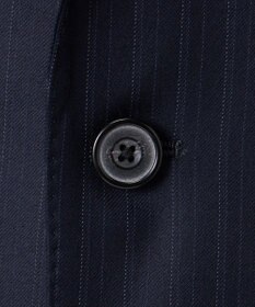 GOTAIRIKU シワになりにくい【御幸毛織/みゆきけおり】Superio160 スーツ_ネイビーストライプ